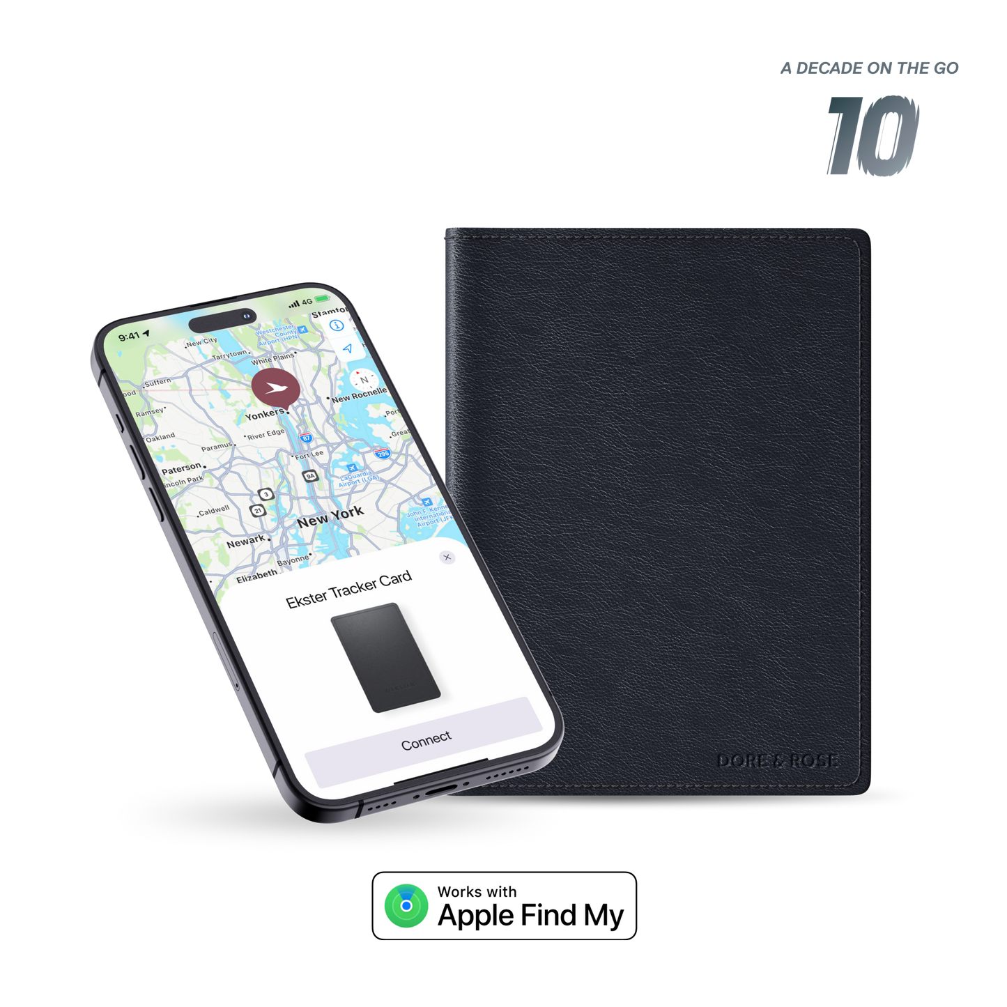 Trackable Passport Wallet Ekster x Dore & Rose