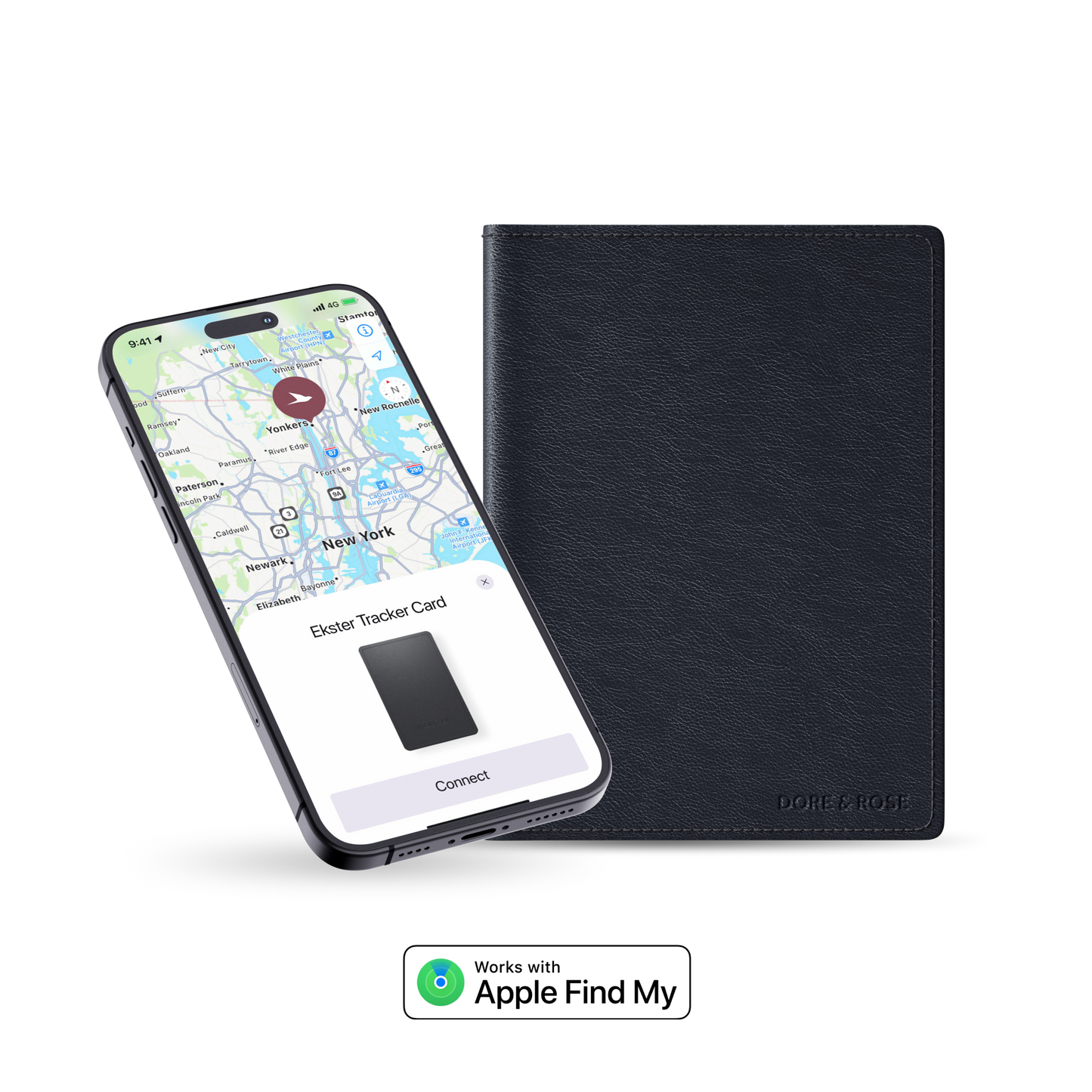 Trackable Passport Wallet Ekster x Dore & Rose