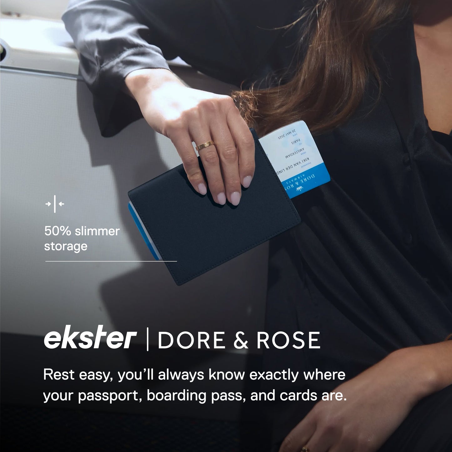 Trackable Passport Wallet Ekster x Dore & Rose